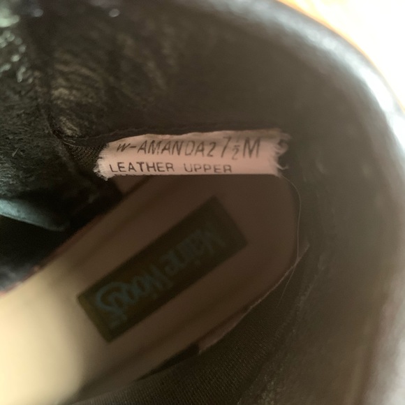 Vintage Black Zip Up Leather Booties - Picture 3 of 5